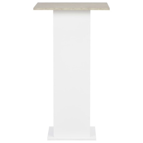 vidaXL Bartafel 60x60x110 cm wit en betonkleurig afbeelding3 - 1