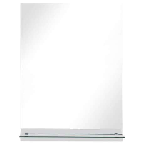 vidaXL Wandspiegel met schap 50x70 cm gehard glas afbeelding3 - 1
