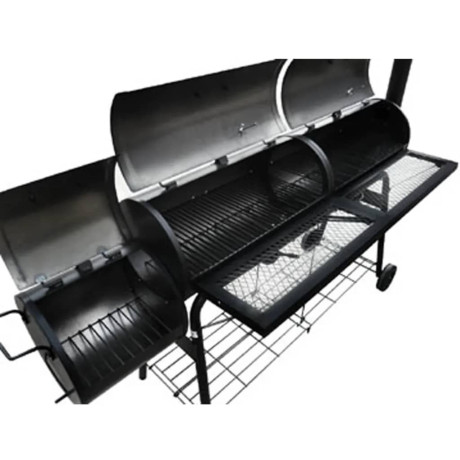 vidaXL Rookbarbecue Nevada XL zwart afbeelding3 - 1