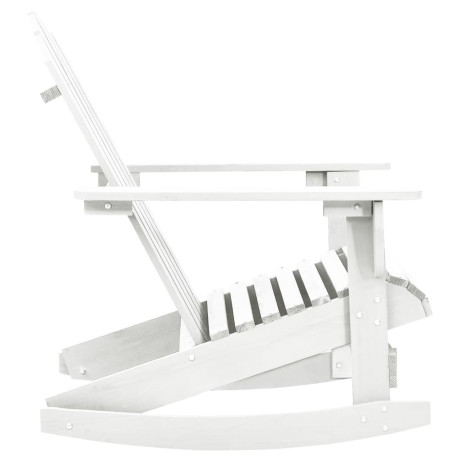 vidaXL Tuinschommelstoel hout wit afbeelding3 - 1
