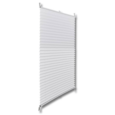 vidaXL Plisséjaloezie 70x125 cm wit afbeelding3 - 1