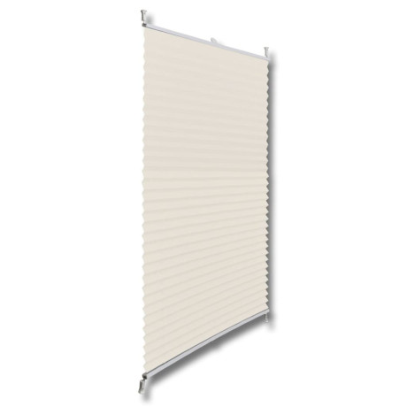 vidaXL Plisséjaloezie 40x125cm crème afbeelding3 - 1