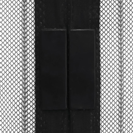 vidaXL Insectendeurgordijnen 2 st magnetisch 210x100 cm zwart afbeelding3 - 1