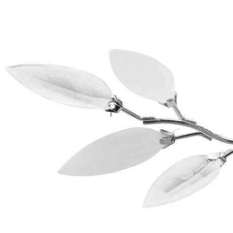 vidaXL Plafondlamp met kristal bladeren 3xE14 acryl wit en transparant afbeelding3 - 1