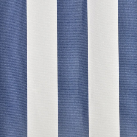 vidaXL Luifeldoek 3x2,5 m canvas blauw en wit afbeelding3 - 1