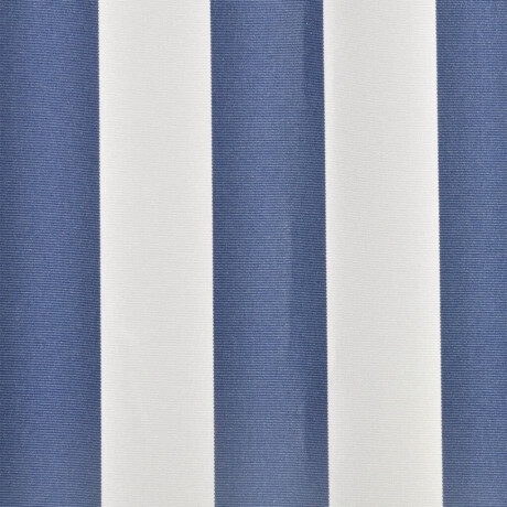 vidaXL Luifeldoek 6x3 m canvas blauw en wit afbeelding3 - 1