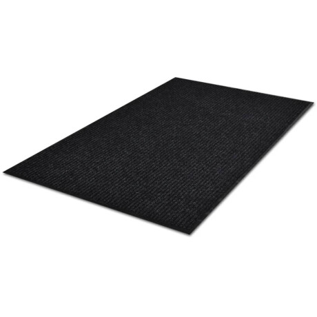 vidaXL Deurmat 90x60 cm PVC zwart afbeelding3 - 1
