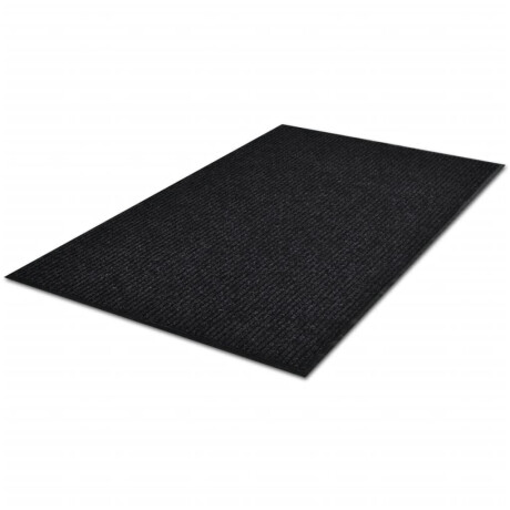 vidaXL Deurmat 90x150 cm PVC zwart afbeelding3 - 1