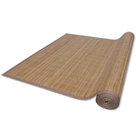vidaXL Tapijt rechthoekig 120x180 cm bamboe bruin afbeelding3 - 1