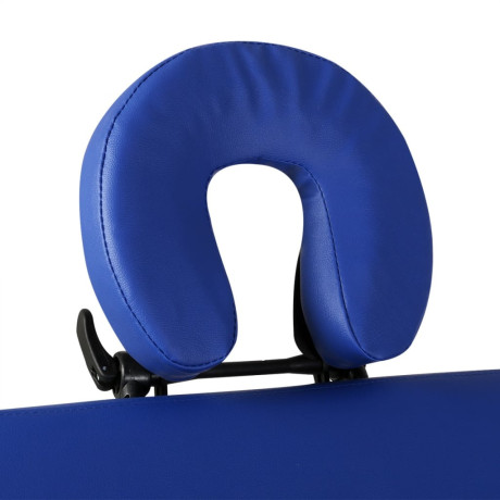 vidaXL Massagetafel met 2 zones inklapbaar aluminum frame blauw afbeelding3 - 1