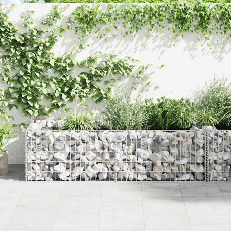 vidaXL Gabion plantenbak 180x90x50 cm gegalvaniseerd staal afbeelding3 - 1