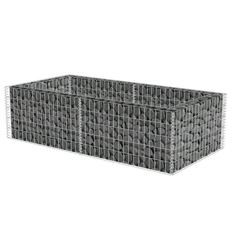 vidaXL Gabion plantenbak 180x90x50 cm gegalvaniseerd staal afbeelding3 - 1