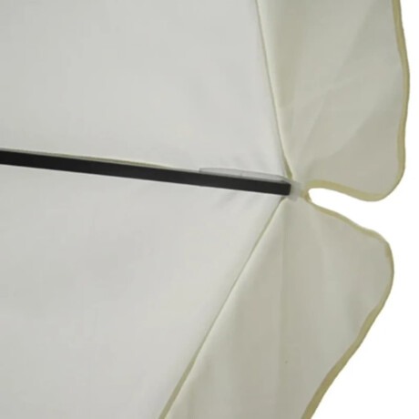 vidaXL Parasol met draagbare voet aluminium (wit) afbeelding3 - 1
