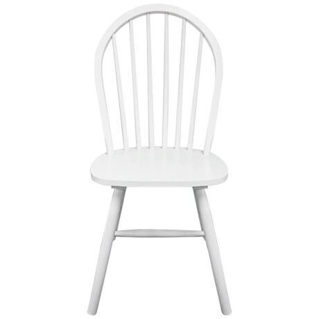 vidaXL Eetkamerstoelen 4 st massief rubberwood wit afbeelding3 - 1