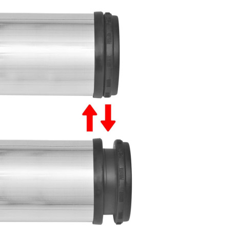 vidaXL Tafelpoten in hoogte verstelbaar geborsteld nikkel 710 mm 4 st afbeelding3 - 1