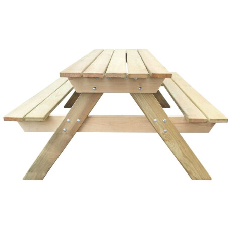 vidaXL Picknicktafel 150x135x71,5 cm hout afbeelding3 - 1