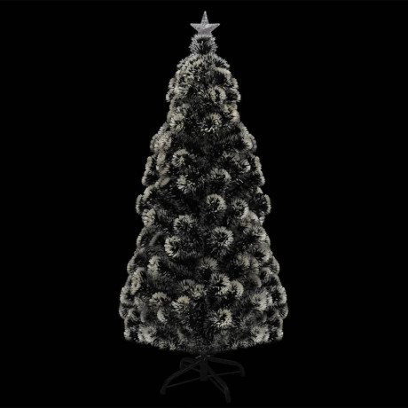 vidaXL Kerstboom met LED en standaard 210 cm glasvezel afbeelding3 - 1