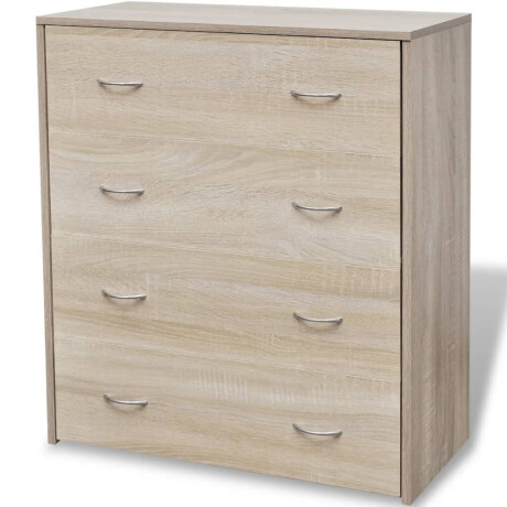 vidaXL Dressoir met 4 lades 60x30,5x71 cm eikenkleur afbeelding3 - 1