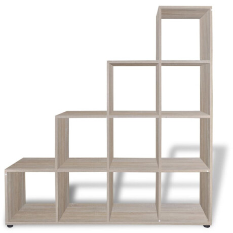 vidaXL Boekenkast/presentatiemeubel trapvormig 142 cm eikenkleur afbeelding3 - 1
