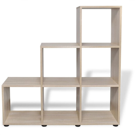vidaXL Boekenkast/presentatiemeubel trapvormig 107 cm eikenkleur afbeelding3 - 1