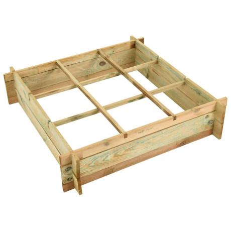 vidaXL Plantenbak verhoogd 90x90x20 cm geïmpregneerd hout afbeelding3 - 1