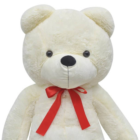 vidaXL Teddybeer 170 cm pluche wit afbeelding3 - 1