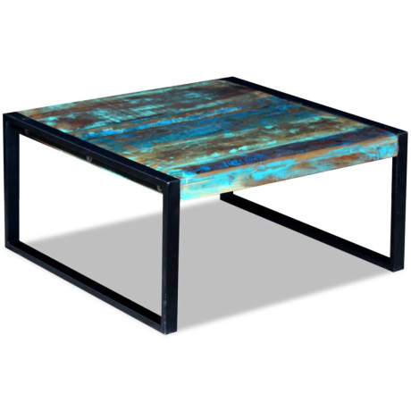 vidaXL Salontafel 80x80x40 cm massief gerecycled hout afbeelding3 - 1