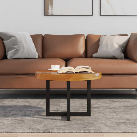 vidaXL Salontafel massief teakhout hars 60 cm afbeelding3 - 1