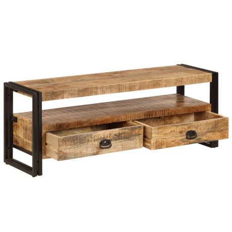 vidaXL Tv-meubel 120x35x45 cm massief mangohout afbeelding3 - 1