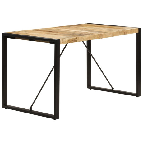 vidaXL Eettafel 140x70x75 cm massief mangohout afbeelding3 - 1