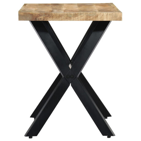 vidaXL Eettafel 120x60x75 cm massief ruw mangohout afbeelding3 - 1