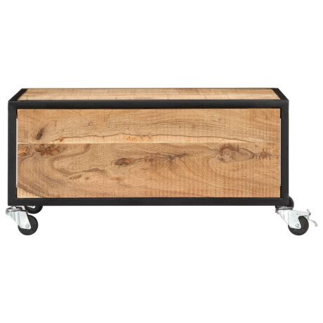 vidaXL Salontafel 70x70x32 cm massief acaciahout afbeelding3 - 1