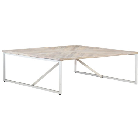 vidaXL Salontafel 110x110x36 cm massief mangohout afbeelding3 - 1