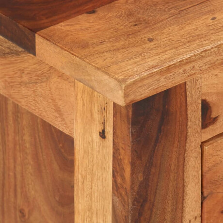 vidaXL Tv-meubel 110x30x40 cm massief hout afbeelding3 - 1