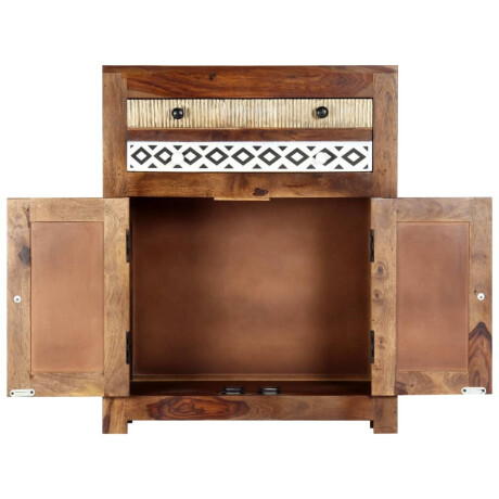 vidaXL Bijzetkast 60x30x75 cm massief acaciahout afbeelding3 - 1