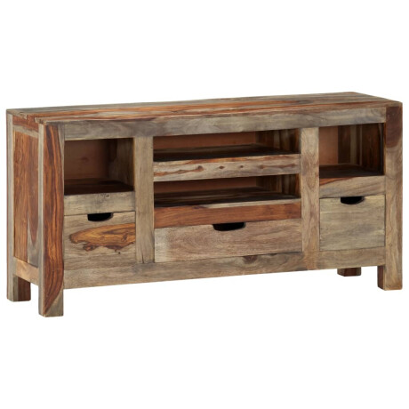 vidaXL Dressoir 100x30x50 cm massief acaciahout grijs afbeelding3 - 1
