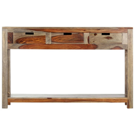 vidaXL Wandtafel met 3 lades 120x30x75 cm massief acaciahout afbeelding3 - 1