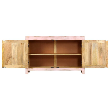 vidaXL Dressoir 110x35x70 cm massief mangohout lichtroze afbeelding3 - 1