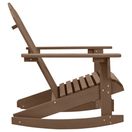 vidaXL Tuinschommelstoel hout bruin afbeelding3 - 1