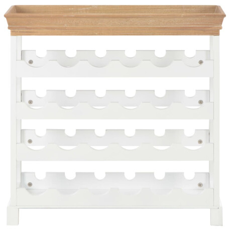 vidaXL Wijnkast 70x22,5x70,5 cm MDF wit afbeelding3 - 1