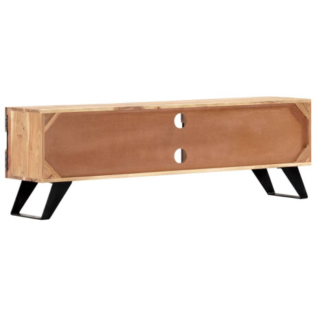vidaXL Tv-meubel 140x30x45 cm massief acaciahout afbeelding3 - 1