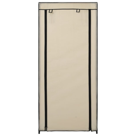 vidaXL Schoenenkast met hoes 58x28x106 cm stof crème afbeelding3 - 1