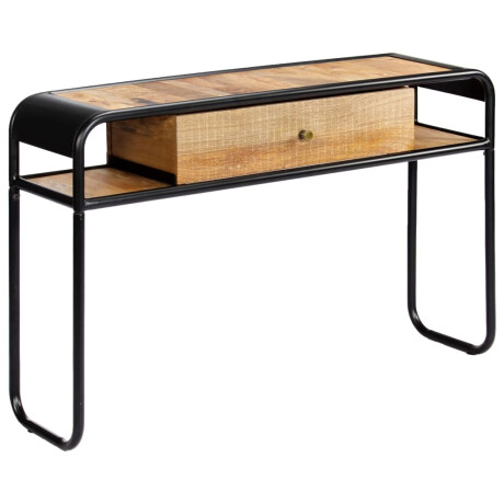 vidaXL Wandtafel 118x30x75 cm massief mangohout afbeelding3 - 1