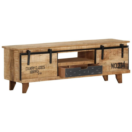 vidaXL Tv-meubel 120x30x40 cm massief mangohout afbeelding3 - 1