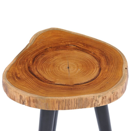 vidaXL Salontafel 40x45 cm massief teakhout afbeelding3 - 1