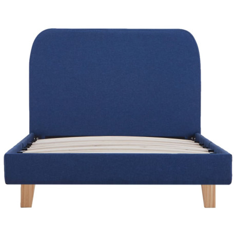 vidaXL Bedframe stof blauw 90x200 cm afbeelding3 - 1