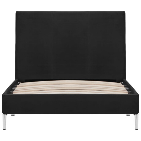 vidaXL Bedframe stof zwart 90x200 cm afbeelding3 - 1