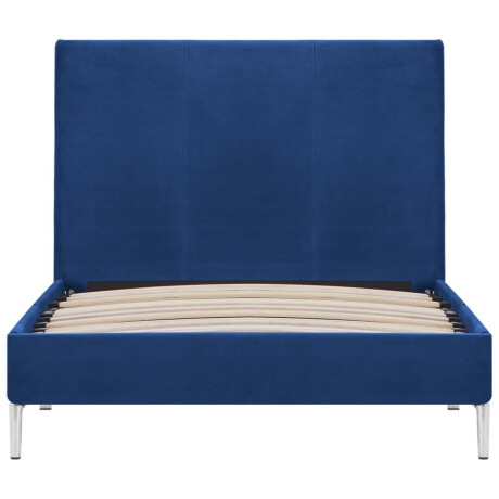 vidaXL Bedframe stof blauw 90x200 cm afbeelding3 - 1
