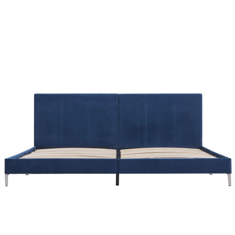 vidaXL Bedframe stof blauw 180x200 cm afbeelding3 - 1