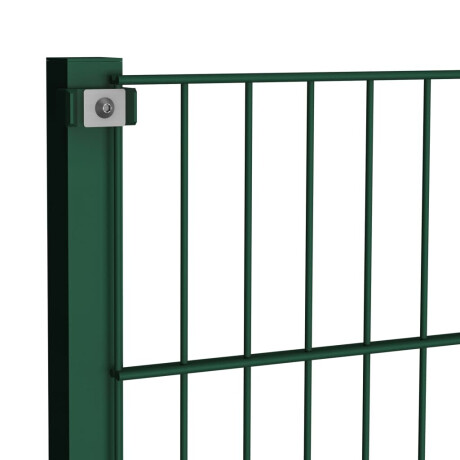 vidaXL Schuttingpaneel met palen ijzer 176,5x120 cm groen afbeelding3 - 1